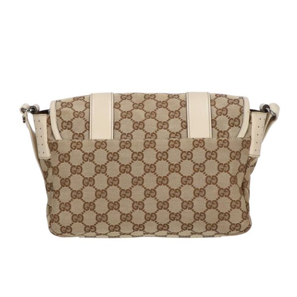 72167 2 Gucci GG Canvas Shoulder Bag Black