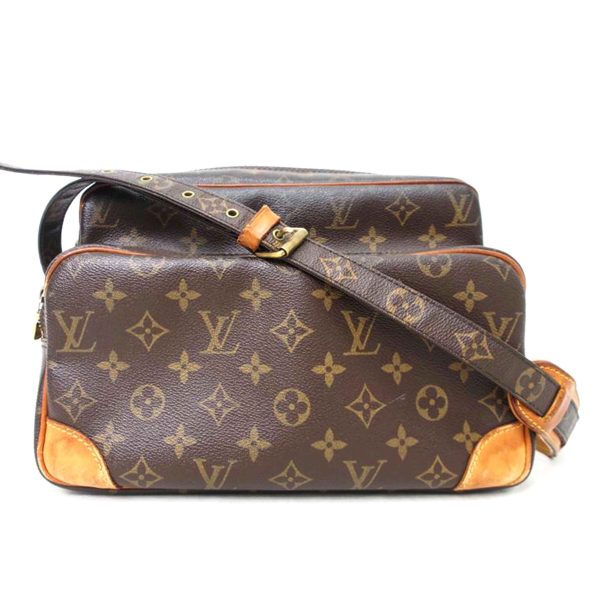 72196 1 Louis Vuitton Nile Monogram Shoulder Bag Brown