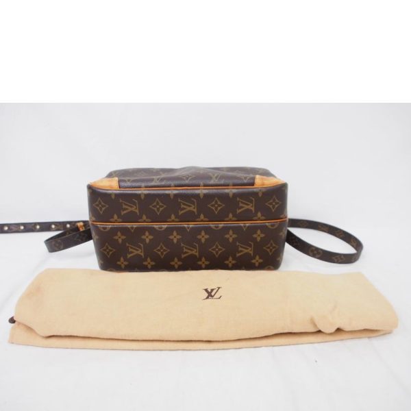 72196 9 Louis Vuitton Nile Monogram Shoulder Bag Brown