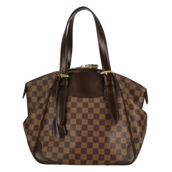 72219 1 Louis Vuitton Verona MM Damier Ebene Handbag Brown