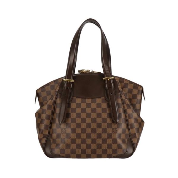 72219 2 Louis Vuitton Verona MM Damier Ebene Handbag Brown