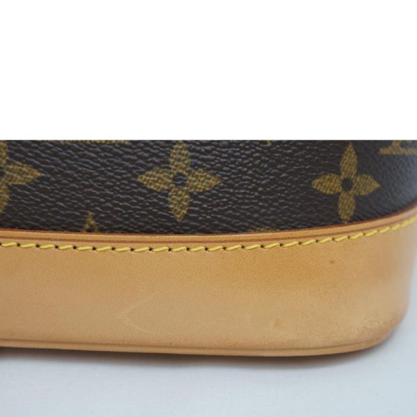 72221 7 Louis Vuitton Alma Handbag Monogram with Key Brown