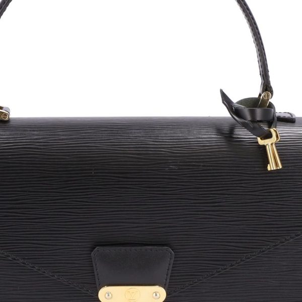 72304 6 Louis Vuitton Concorde Epi Bag Black