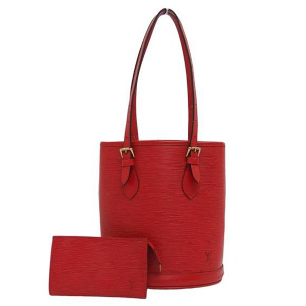 72311 1 Louis Vuitton Bucket PM Tote Bag Epi Rouge