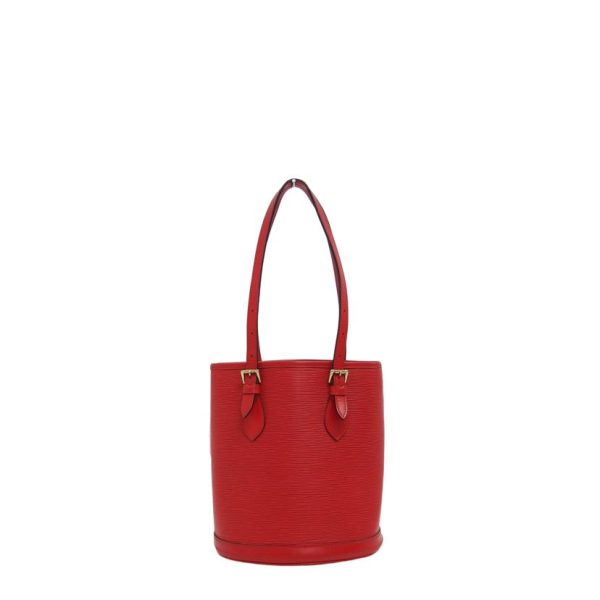 72311 2 Louis Vuitton Bucket PM Tote Bag Epi Rouge