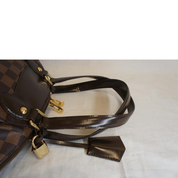 72332 4 Louis Vuitton Verona PM Damier Ebene Tote Bag Brown