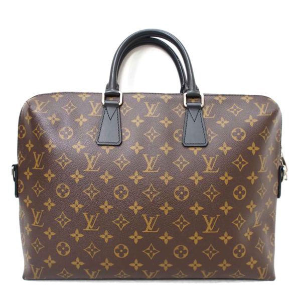 72349 1 Louis Vuitton Porte de Cumandour Monogram Macassar Bag Brown