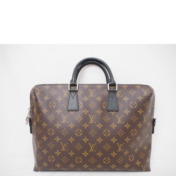 72349 2 Louis Vuitton Porte de Cumandour Monogram Macassar Bag Brown