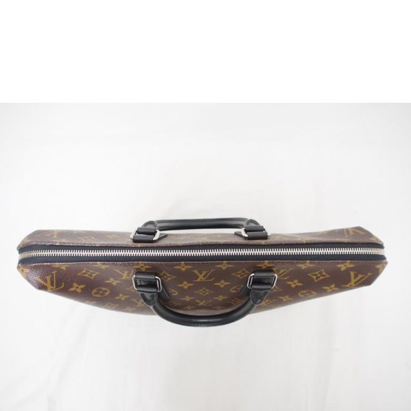 72349 5 Louis Vuitton Cumandour Monogram Macassar Bag Brown