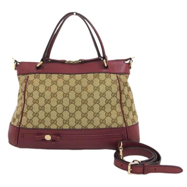 72393 1 Gucci GG Canvas Two Way Shoulder Bag