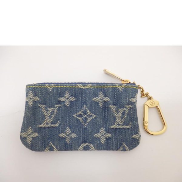 72416 2 Louis Vuitton Pochette Cle Key Pouch Monogram Denim