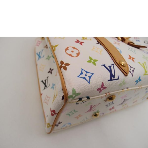 72422 6 Louis Vuitton Aurelia MM Monogram Multicolor Bag White