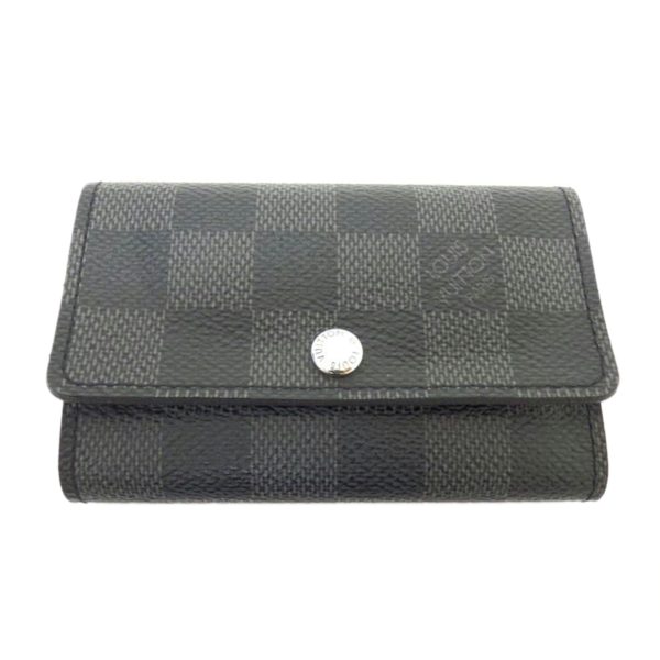 72430 1 Louis Vuitton Multicle 6 Key Holder Damier Graphite