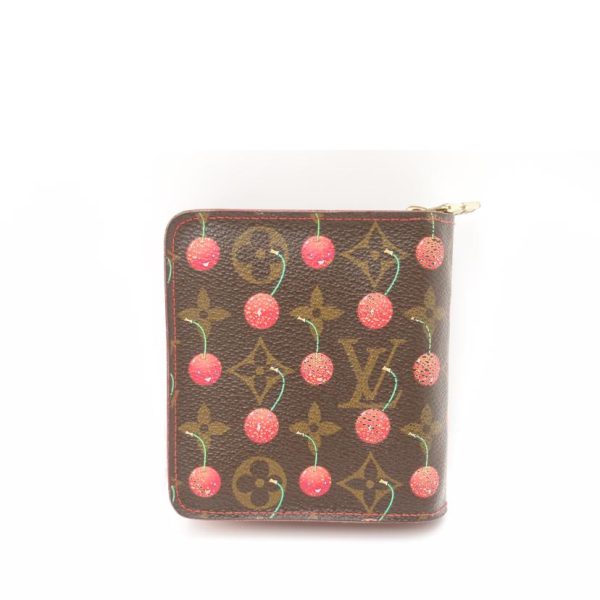 72440 2 Louis Vuitton Compact Zip Wallet Monogram Cherry