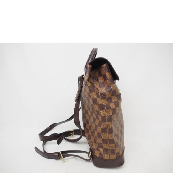 72462 4 Louis Vuitton Soho Damier Ebene Bag Brown