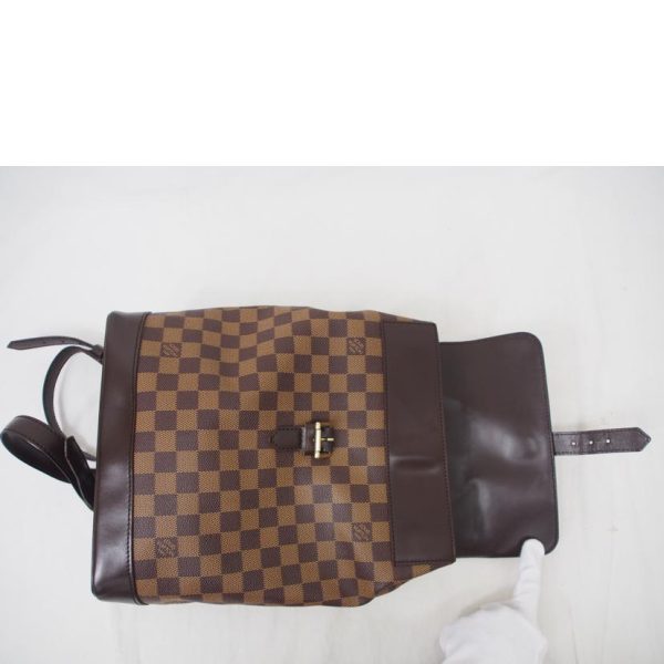 72462 7 Louis Vuitton Soho Damier Ebene Bag Brown