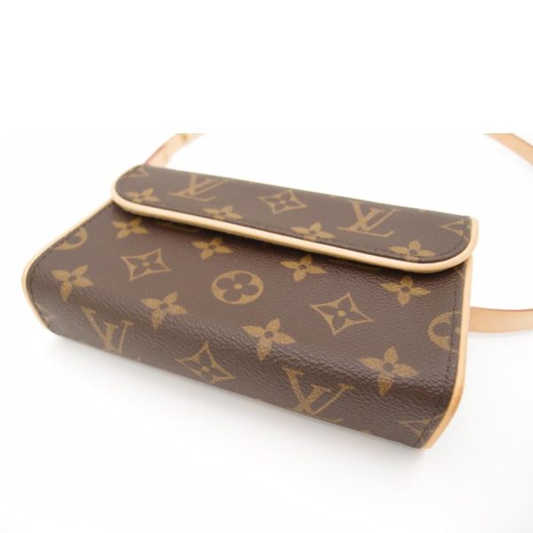 72526 3 Louis Vuitton Pochette Florentine Monogram Clutch Bag Brown