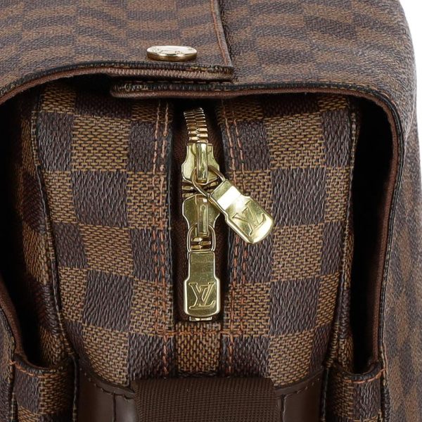 72533 6 Louis Vuitton Naviglio Damier Handbag Ebene Brown