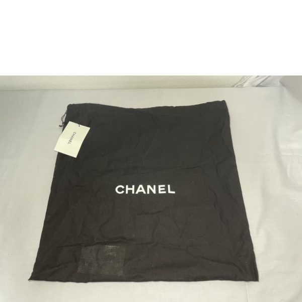 72578 7 Chanel Deauville Denim Chain Tote Bag Black