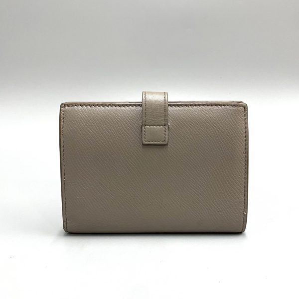 725b725 24259 3 Celine Logo Leather Bifold Coin Case Gray