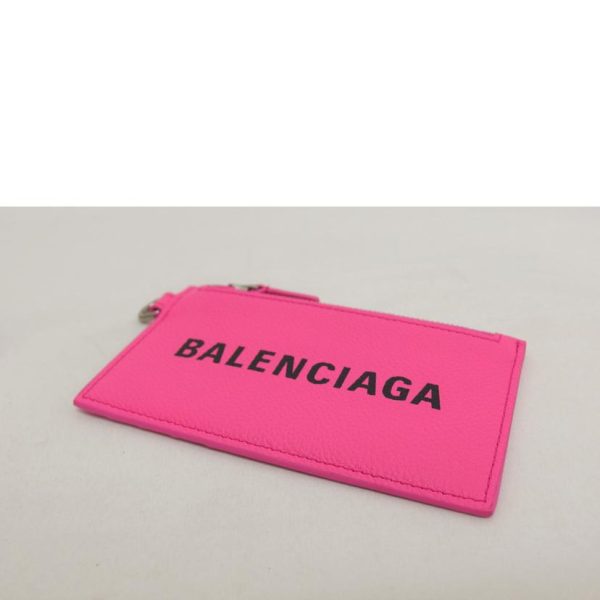 72614 3 Balenciaga Shoulder Wallet Card Coin Case Black