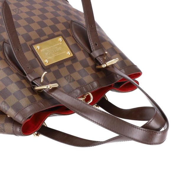 72714 4 Louis Vuitton Hampstead MM Damier Ebene Tote Bag Brown