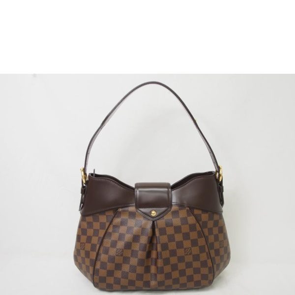 72743 2 Louis Vuitton Sistine MM Damier Ebene Bag Brown