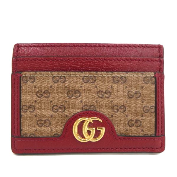 72792 1 Gucci GG Supreme Doraemon Card Case Beige