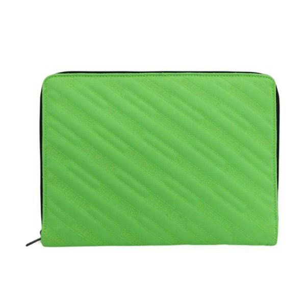 72829 1 Balenciaga Nylon Clutch Bag Neo Green