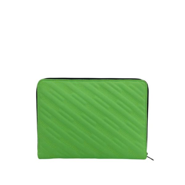 72829 2 Balenciaga Nylon Clutch Bag Neo Green