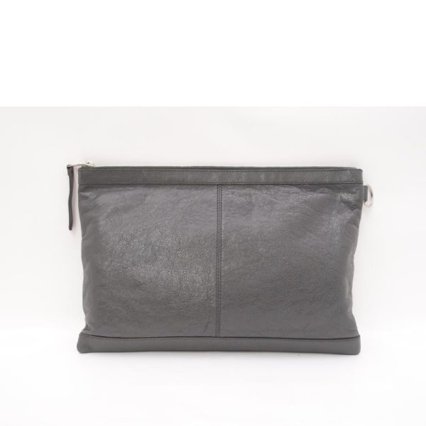 72836 2 Balenciaga Classic Clip L Arena Clutch Gray