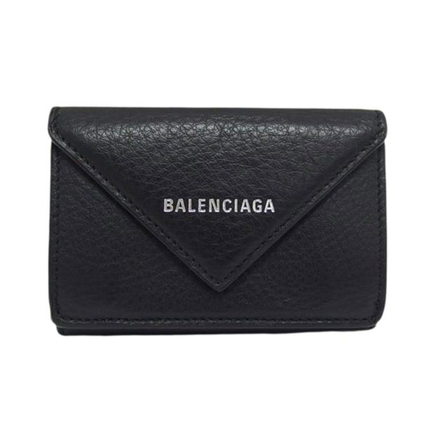 72843 1 Balenciaga Paper Mini Wallet Black