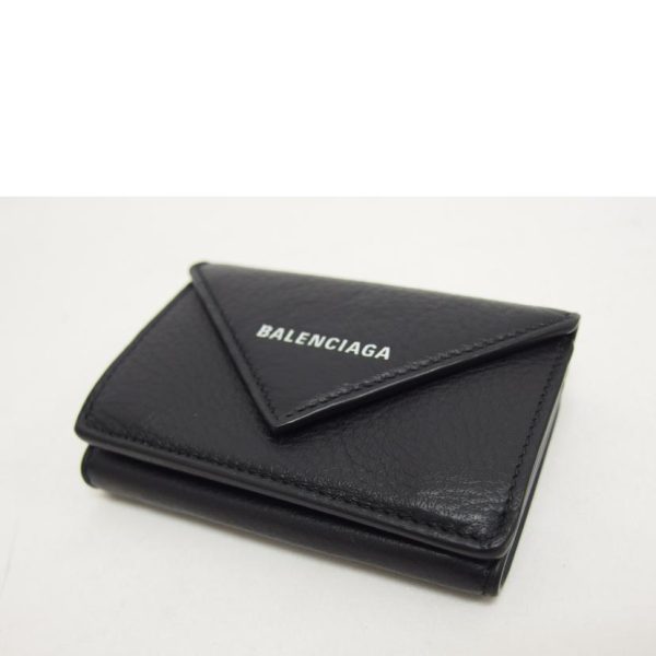 72843 3 Balenciaga Paper Mini Wallet Black