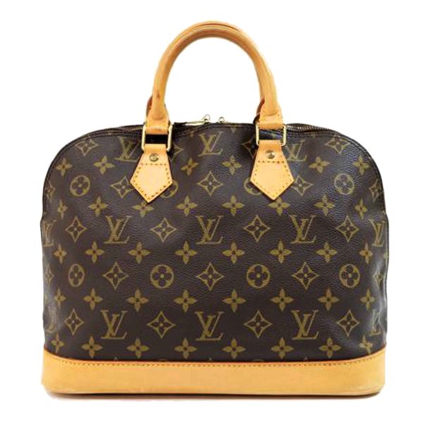 72882 1 Louis Vuitton Alma Monogram Tote Bag Brown