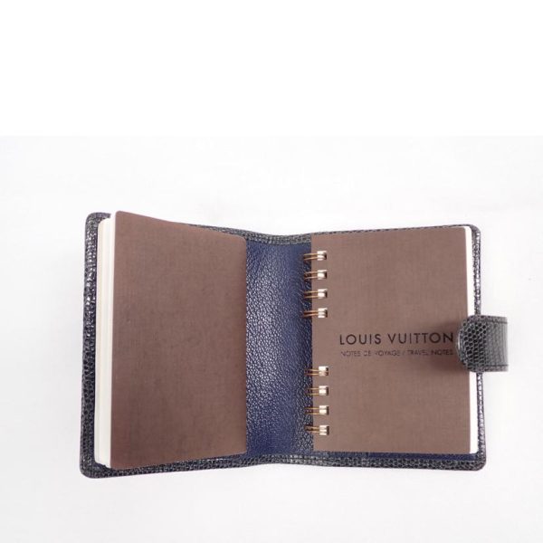 72904 5 Louis Vuitton Agenda Mini Wallet Black