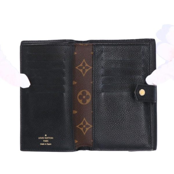 72936 4 Louis Vuitton Portefeuil Pallas Compact Monogram Wallet Noir