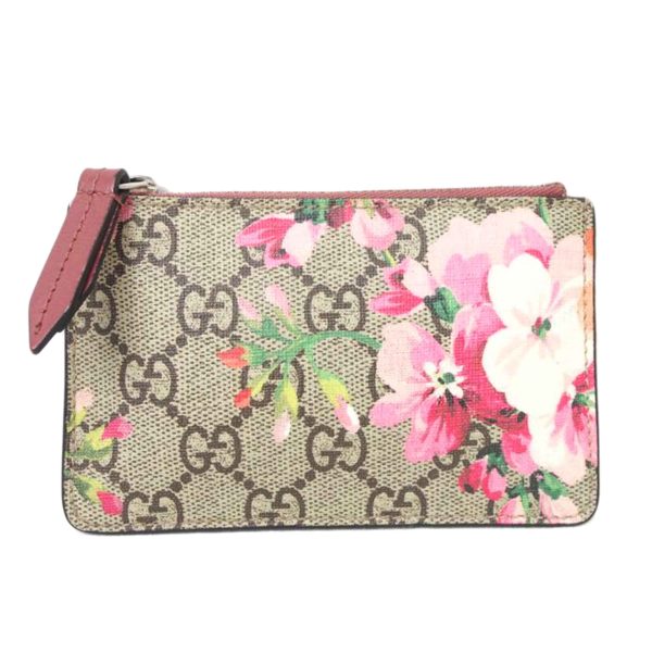 72965 1 GUCCI GG Blooms Coin Case with Key Ring