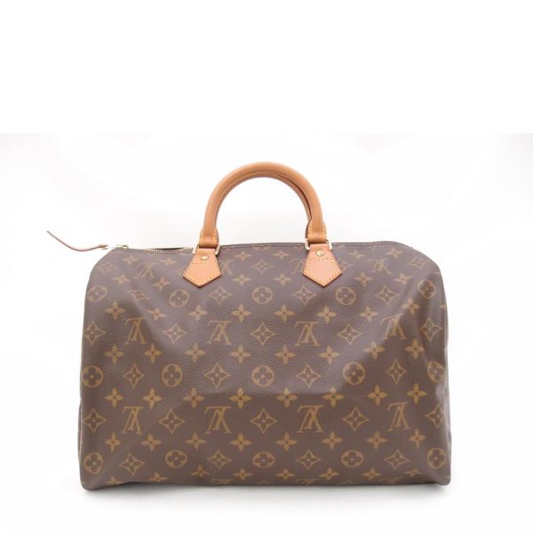 72967 2 Louis Vuitton Old Speedy 35 Monogram Bag Brown