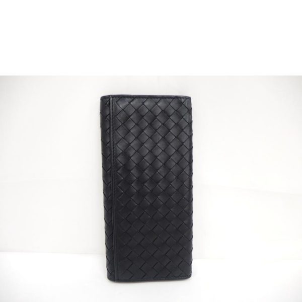 72983 2 Bottega Veneta Intrecciato Long Bill Black