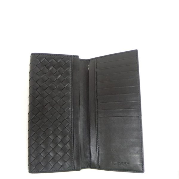 72983 3 Bottega Veneta Intrecciato Long Bill Black