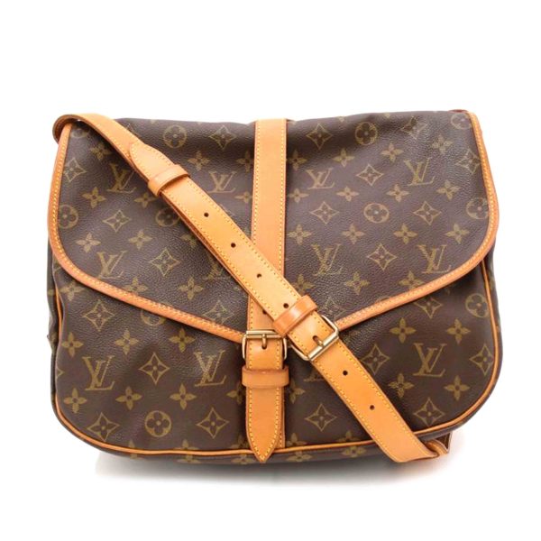 73028 1 Louis Vuitton Saumur Monogram Handbag Brown