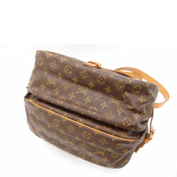 73028 3 Louis Vuitton Saumur Monogram Handbag Brown