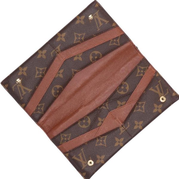 73032 4 Louis Vuitton Portefeuil Origamilon Monogram Wallet Brown