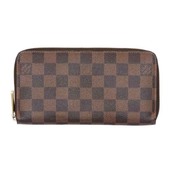 73063 1 Louis Vuitton Zippy Wallet Damier Ebene Wallet Brown