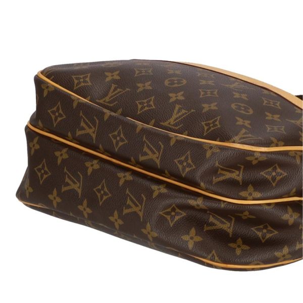 73080 3 Louis Vuitton Reporter PM Monogram Shoulder Bag Brown