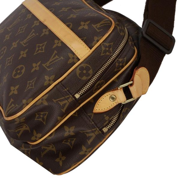 73080 6 Louis Vuitton Reporter PM Monogram Shoulder Bag Brown