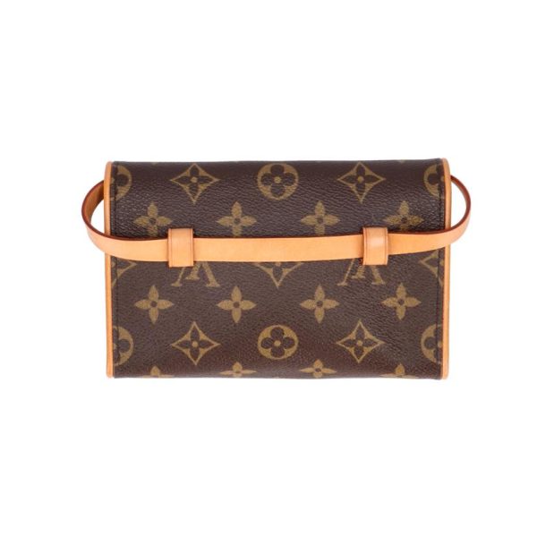 73134 2 Louis Vuitton Pochette Florentine Monogram Handbag Brown