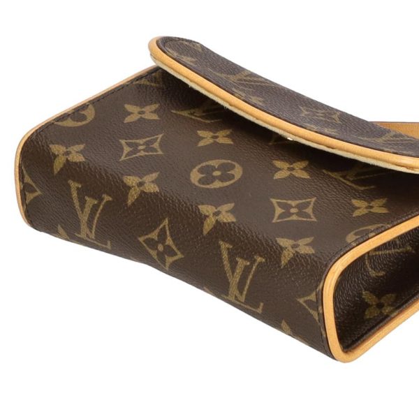 73134 3 Louis Vuitton Pochette Florentine Monogram Clutch Bag Brown