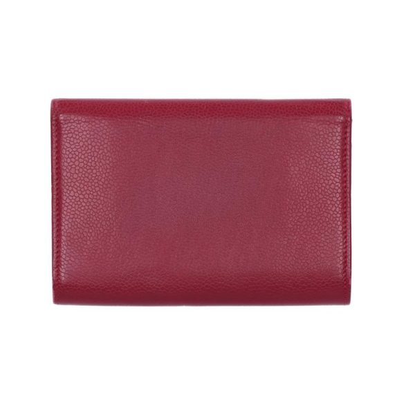 73158 2 Chanel Caviar Skin Wallet Bordeaux