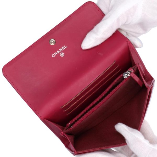 73158 4 Chanel Caviar Skin Wallet Bordeaux